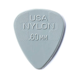 Dunlop 0.60mm Nylon Standard Pick, Light Grey