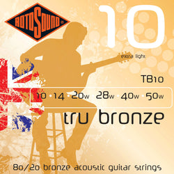 Rotosound TB10 .010 Gauge Acoustic Guitar Strings