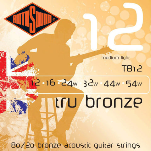 Rotosound TB12 .012 Gauge Acoustic Guitar Strings