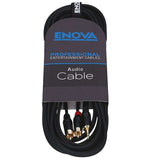 Enova 6 m 3.5 mm jack- RCA male adapter cable red & black stereo cable EC-A3-PSMCLM-6